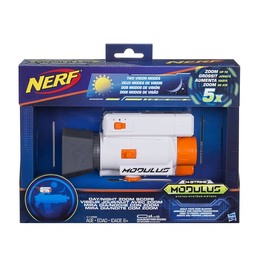 ナーフ NERF MODULUS デイ/ナイトズームスコープ Amazon.com: NERF Modulus Day/Night Zoom Scope : Toys & Games